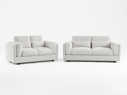 Bari Beige Fabric 3+2 Sofa Suite