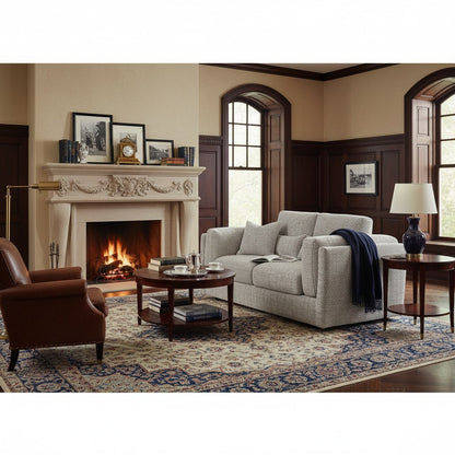Bari Grey Fabric 2 Seater Sofa