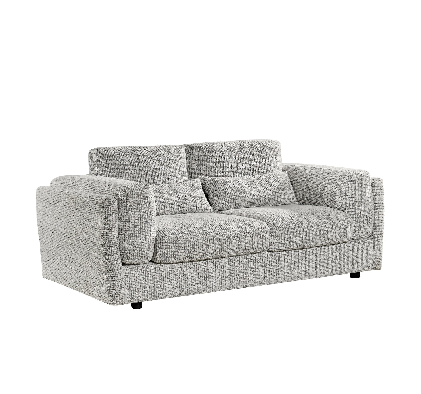 Bari Grey Fabric 3 Seater Sofa
