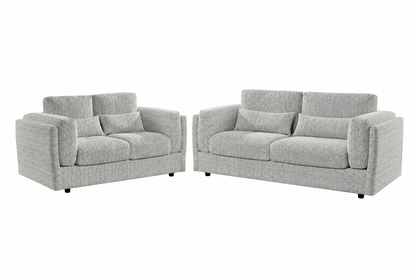 Bari Grey Fabric 3+2 Sofa Suite