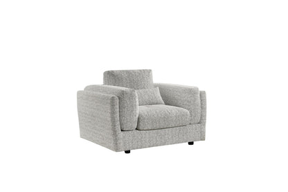 Bari Grey Fabric Armchair