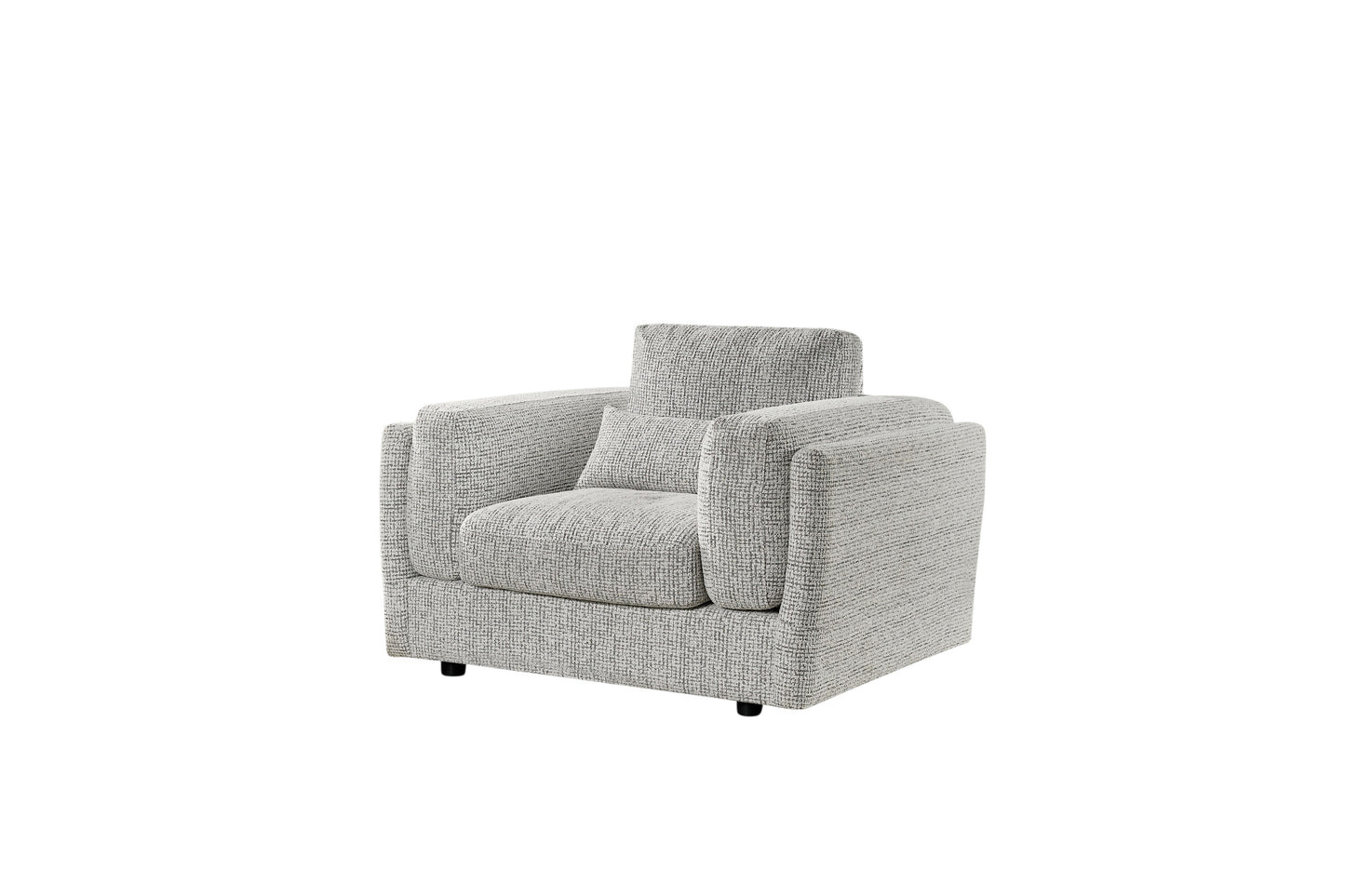 Bari Grey Fabric Armchair