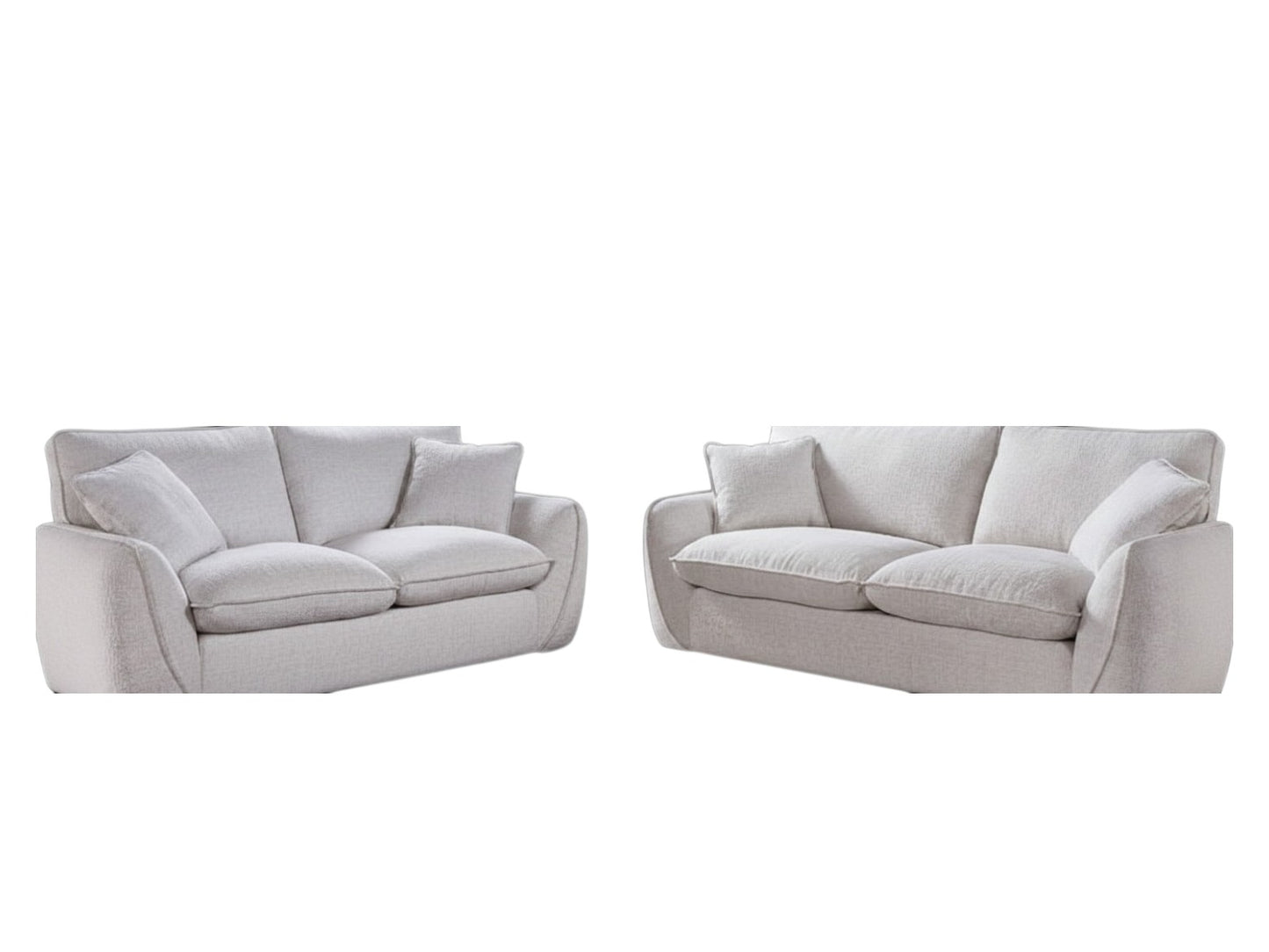 Berlin Beige Fabric 3+2 Sofa Suite