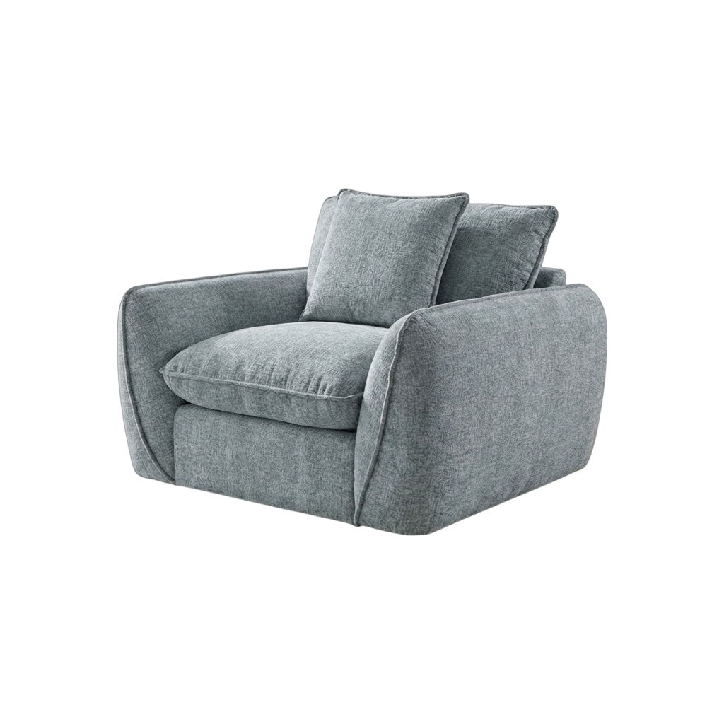 Berlin Grey Fabric Armchair