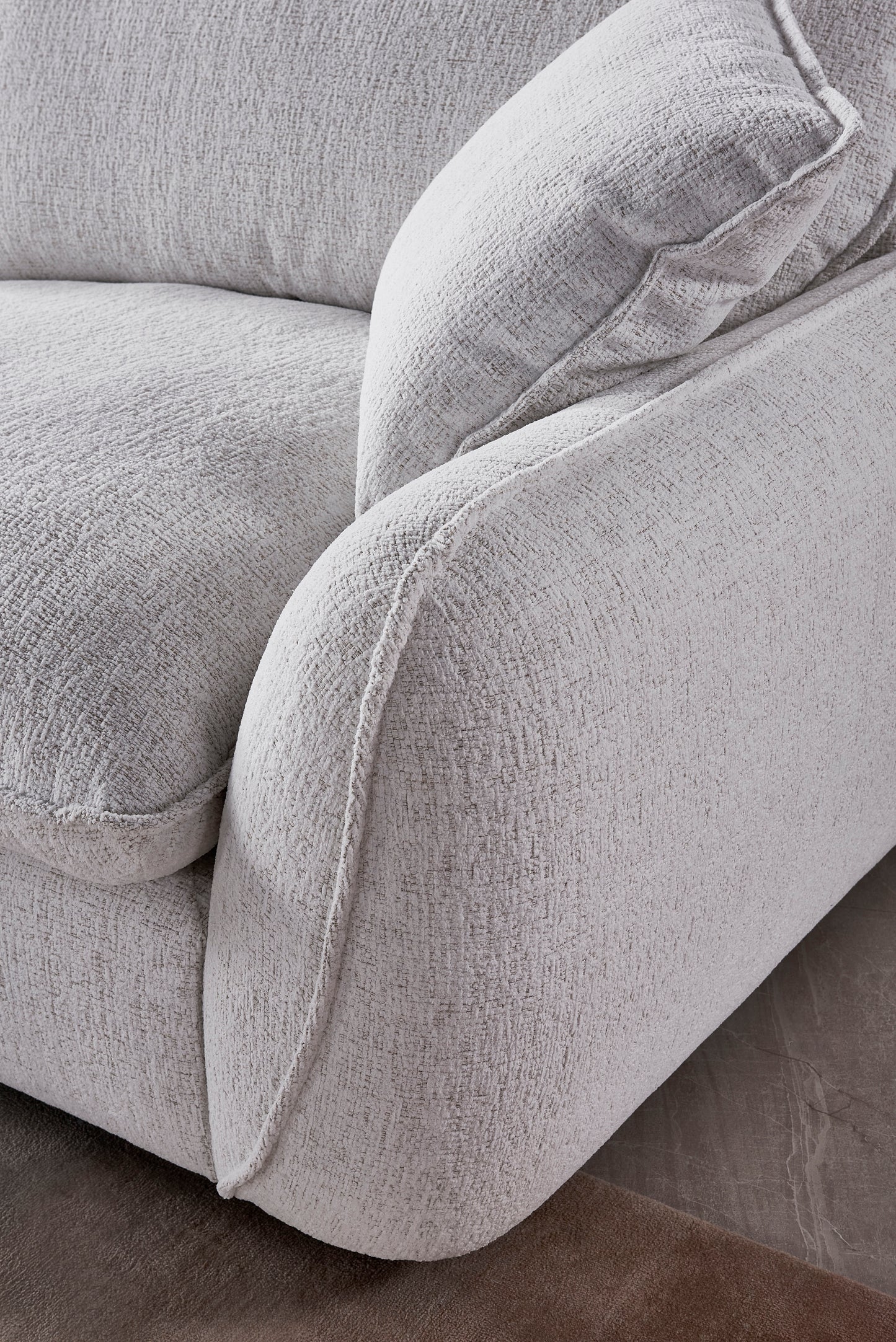 Berlin Sofa Beige Fabric Armchair