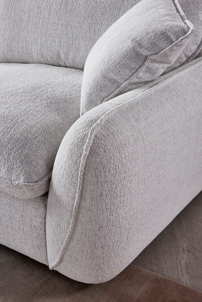 Berlin Sofa Beige Fabric Armchair