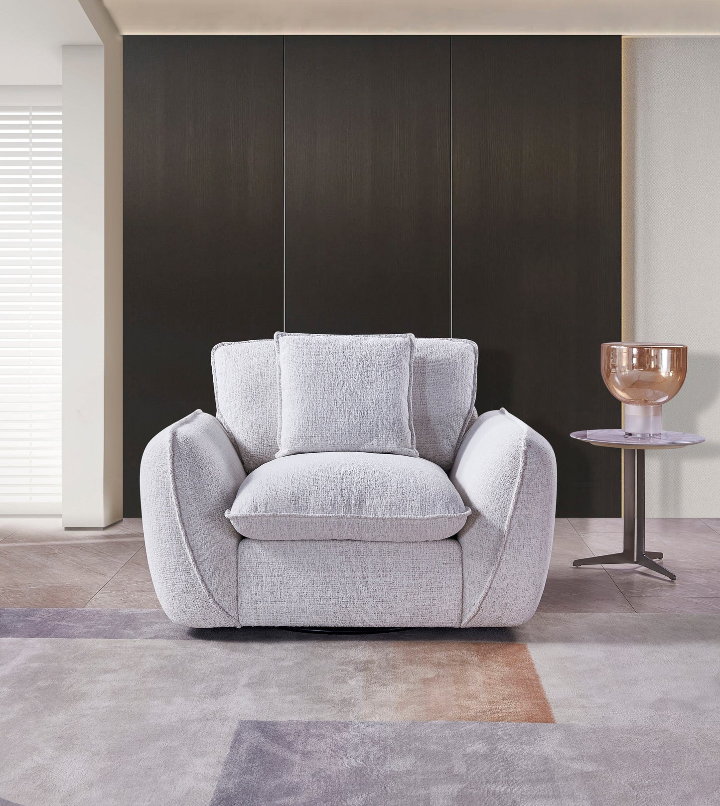 Berlin Sofa Beige Fabric Armchair
