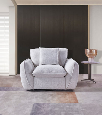 Berlin Sofa Beige Fabric Armchair
