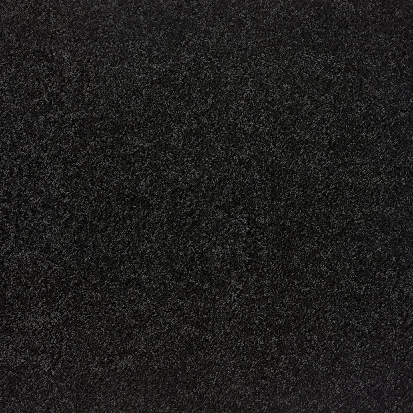 Washable Black Shaggy Rug