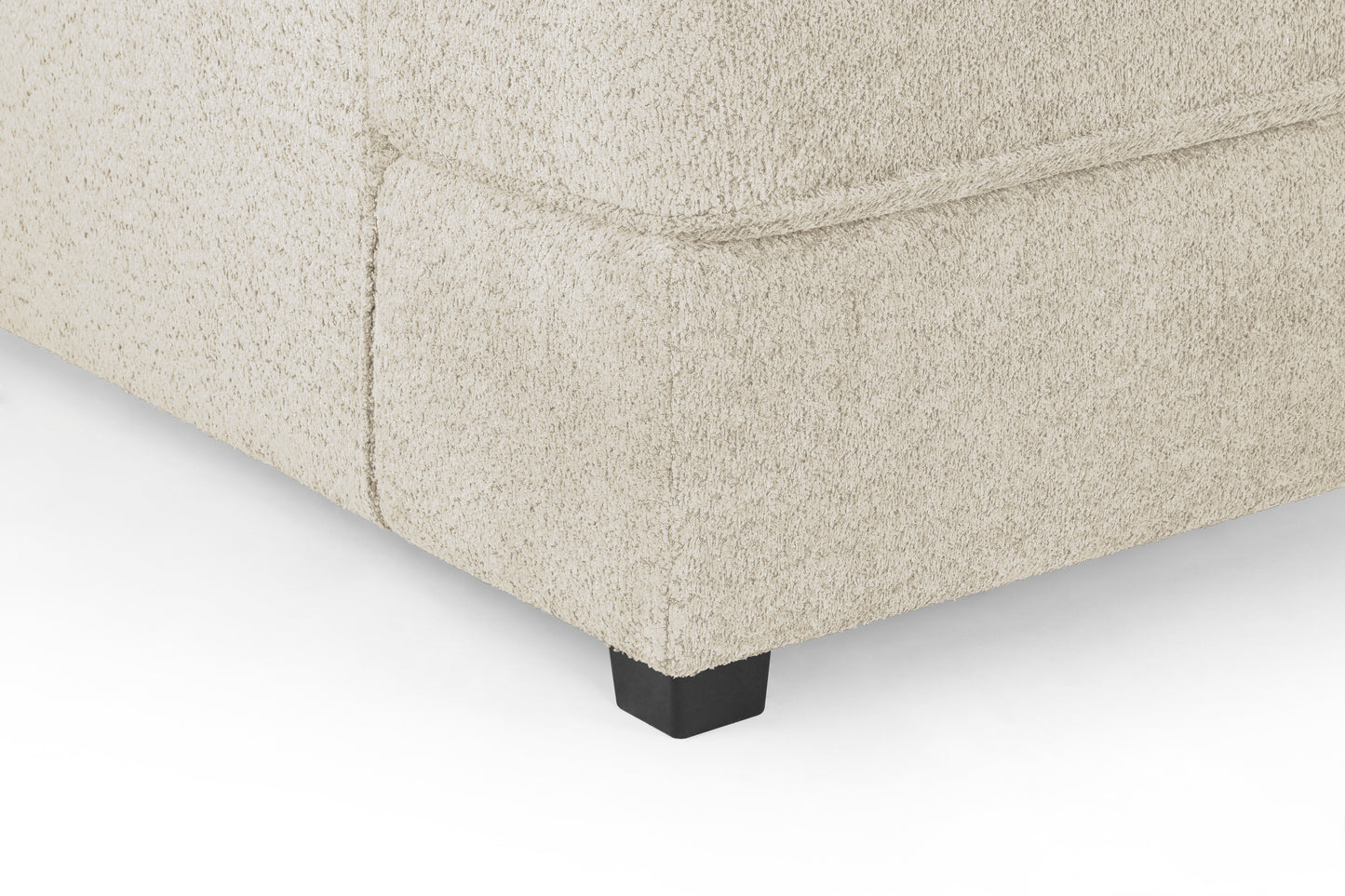 Carnaby Beige Cream Boucle Fabric U Shape Corner Sofa