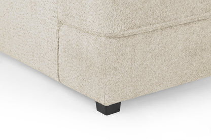 Carnaby Beige Cream Boucle Fabric U Shape Corner Sofa