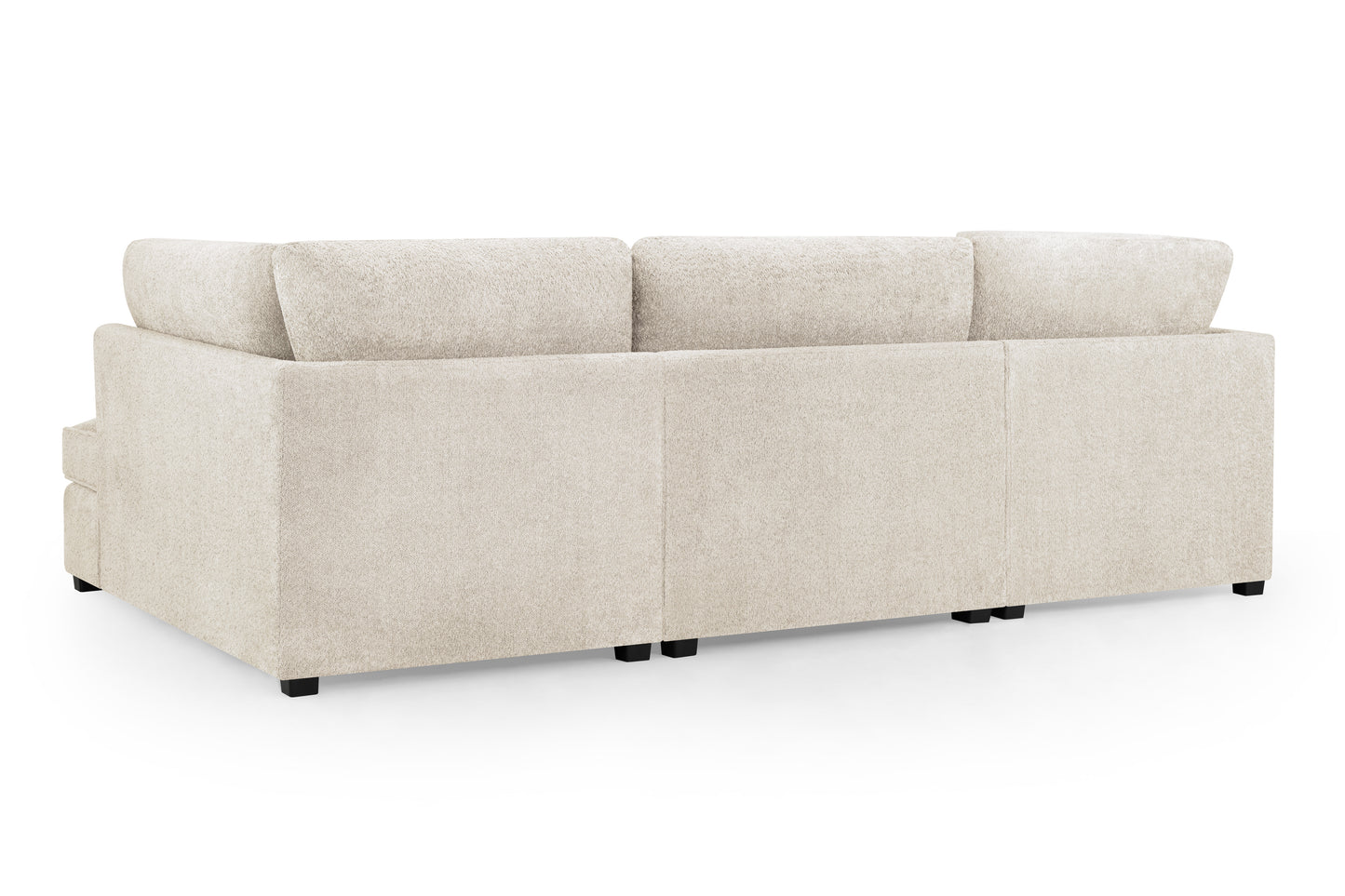 Carnaby Beige Cream Boucle Fabric U Shape Corner Sofa