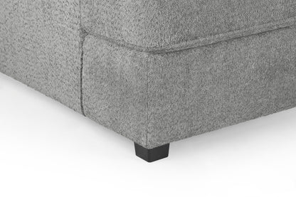 Carnaby Grey Boucle Fabric U Shape Corner Sofa