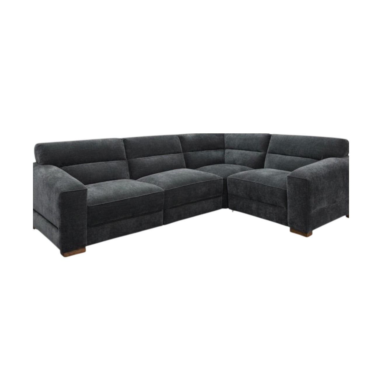 Chicago Charcoal Grey Fabric Universal L-Shape Corner Sofa