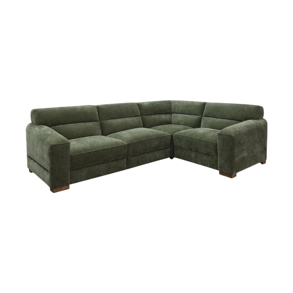 Chicago Green Fabric Universal L-Shape Corner Sofa
