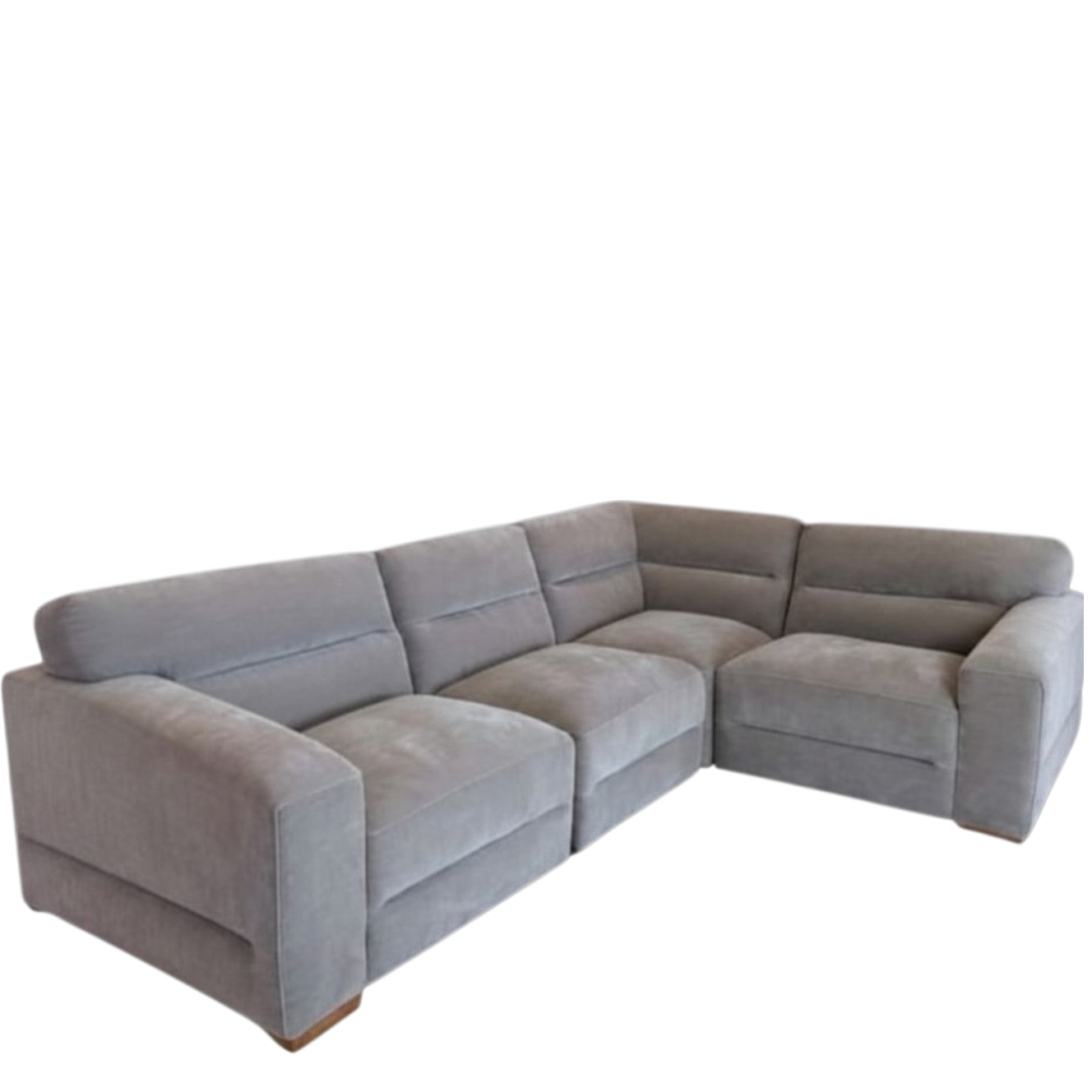 Chicago Grey Fabric Universal L-Shape Corner Sofa