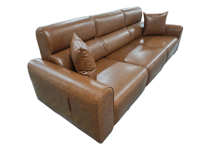Conway Electric Sofabed Brown Fabric 3 Seater Sofa