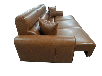 Conway Electric Sofabed Brown Fabric 3 Seater Sofa