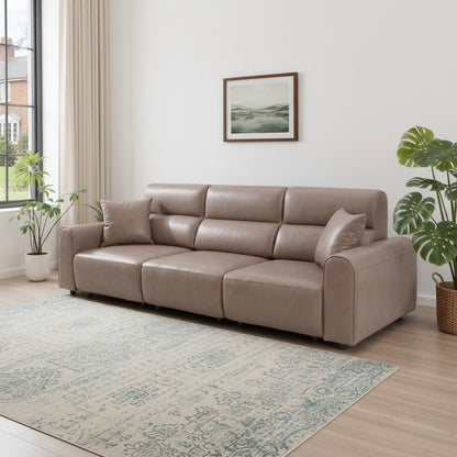 Conway Electric Sofabed Coffee Fabric 3 Seater Sofa