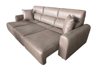 Conway Electric Sofabed Coffee Fabric 3 Seater Sofa
