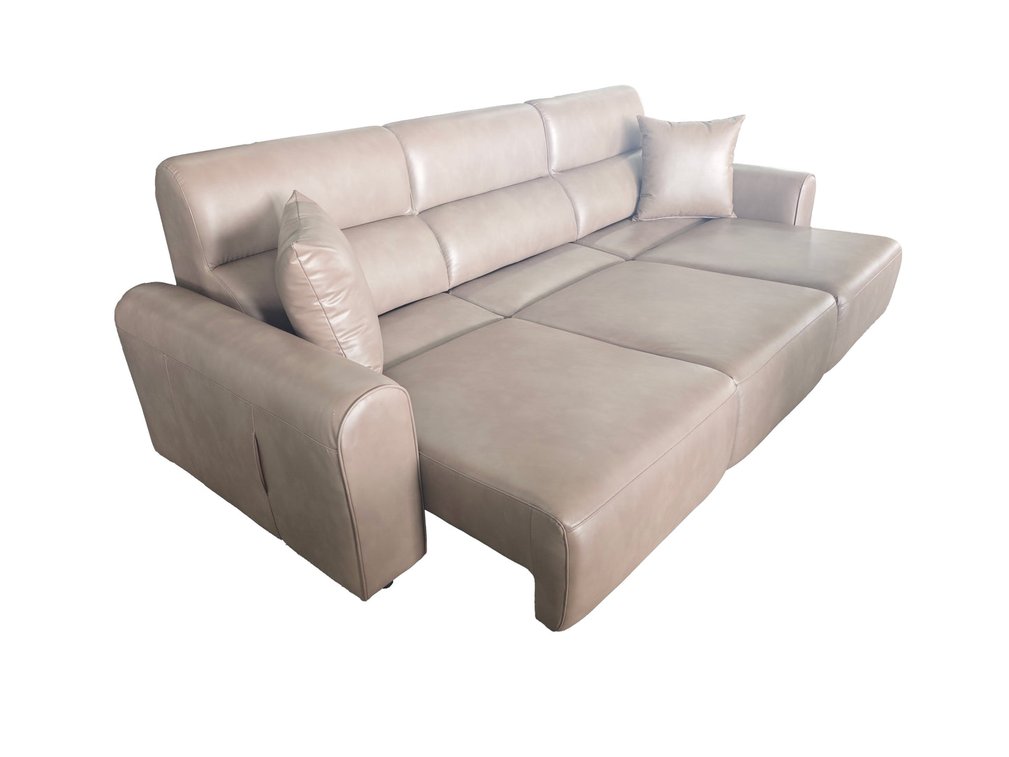 Conway Electric Sofabed Coffee Fabric 3 Seater Sofa