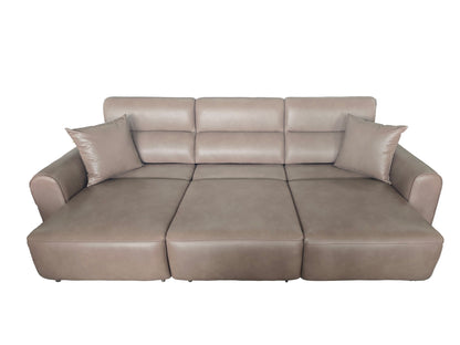 Conway Electric Sofabed Coffee Fabric 3 Seater Sofa