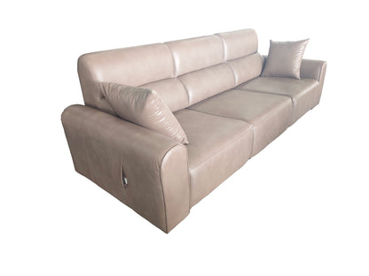 Conway Electric Sofabed Coffee Fabric 3 Seater Sofa