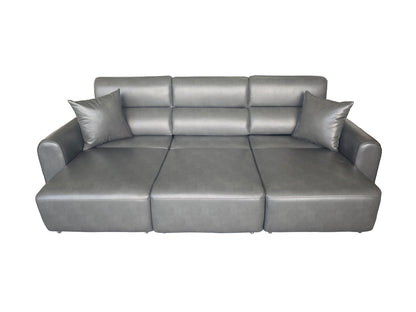 Conway Electric Sofabed Grey Fabric 3 Seater Sofa
