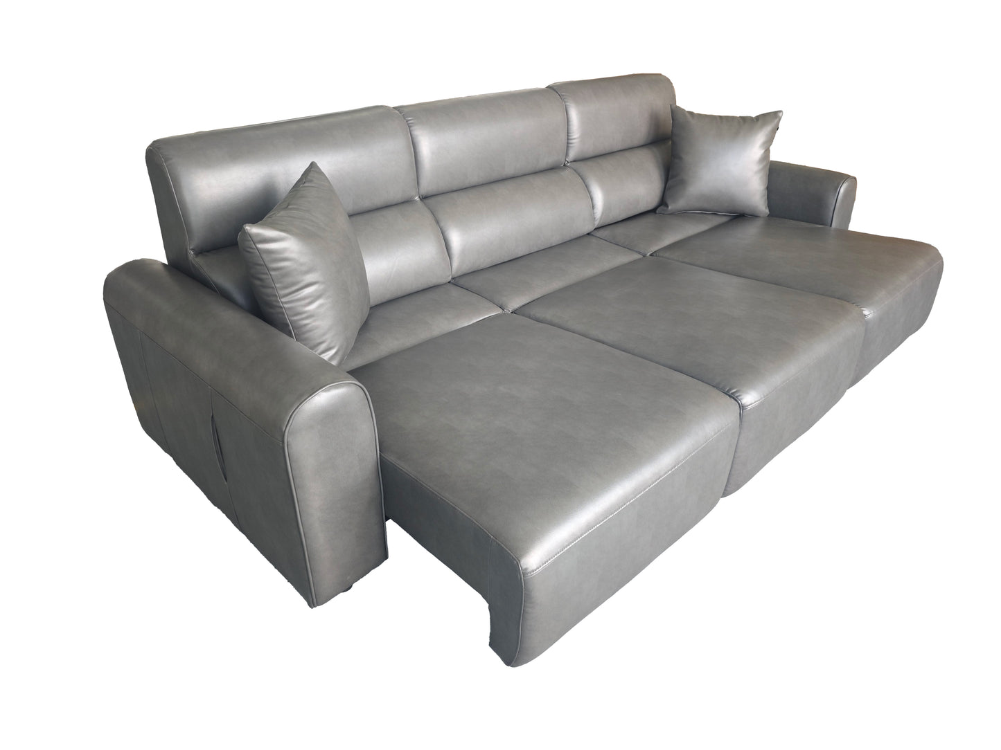 Conway Electric Sofabed Grey Fabric 3 Seater Sofa