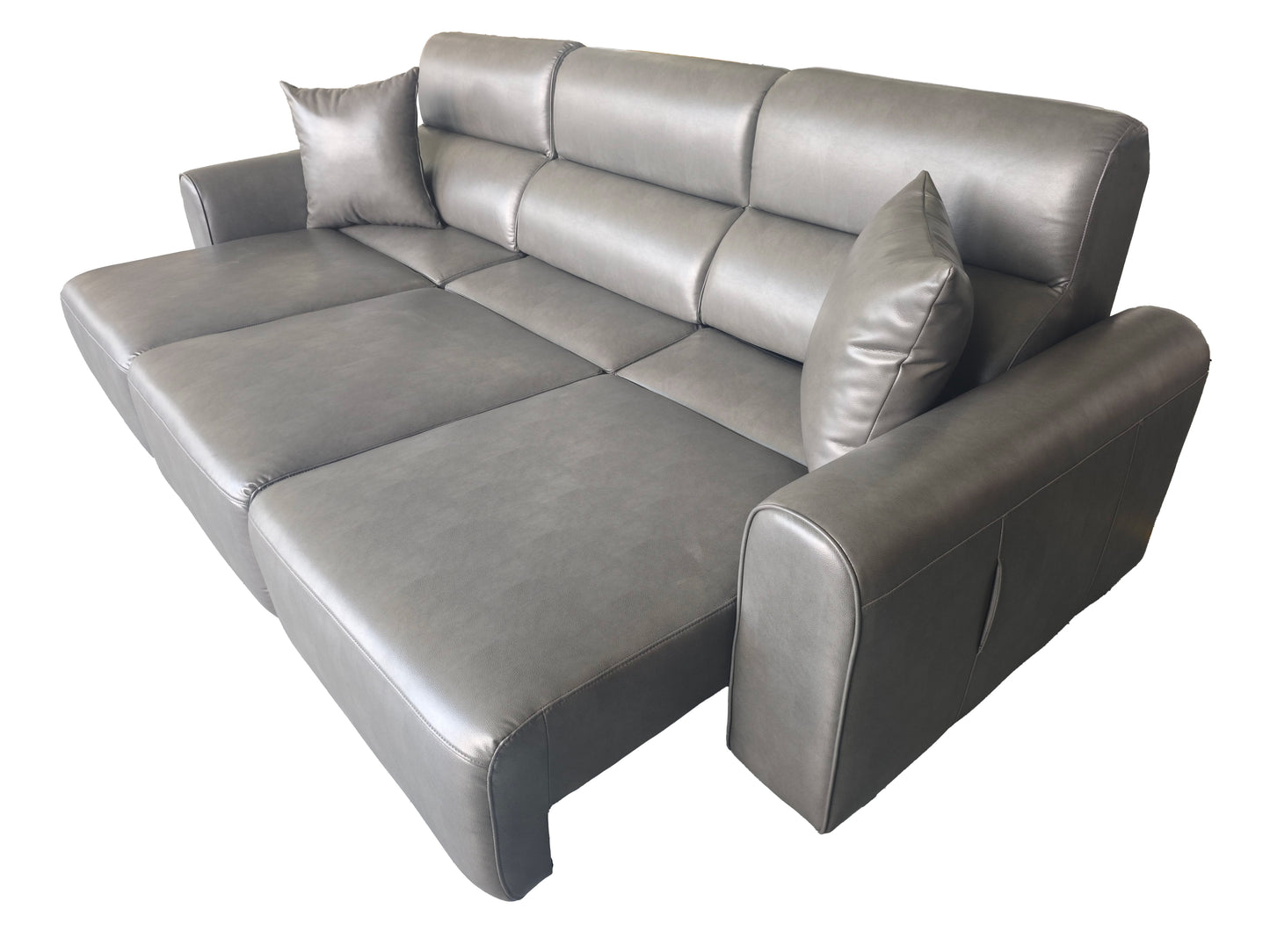 Conway Electric Sofabed Grey Fabric 3 Seater Sofa