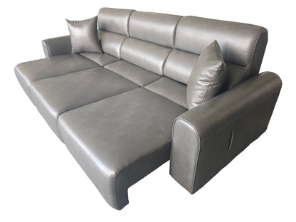 Conway Electric Sofabed Grey Fabric 3 Seater Sofa