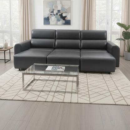 Conway Electric Sofabed Black Fabric 3 Seater Sofa