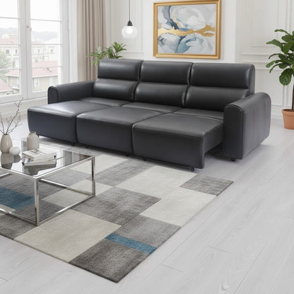 Conway Electric Sofabed Black Fabric 3 Seater Sofa