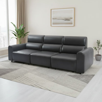 Conway Electric Sofabed Black Fabric 3 Seater Sofa
