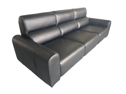 Conway Electric Sofabed Black Fabric 3 Seater Sofa