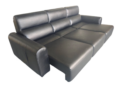 Conway Electric Sofabed Black Fabric 3 Seater Sofa