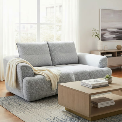Cordova Grey Fabric 2 Seater Sofa