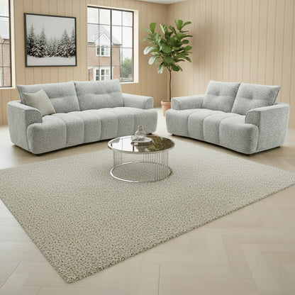 Cordova Grey Fabric 3+2 Sofa Suite