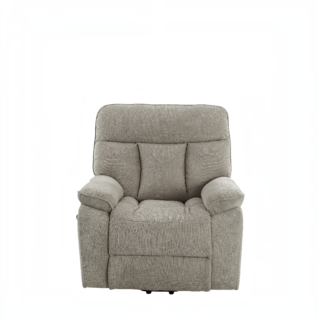 Cornwall Rise And Recline Massage Grey Fabric Armchair