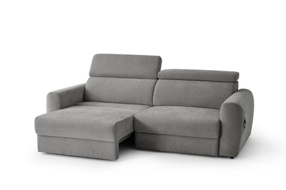 Dakota Electric Sofabed Grey Fabric 3 Seater Sofa