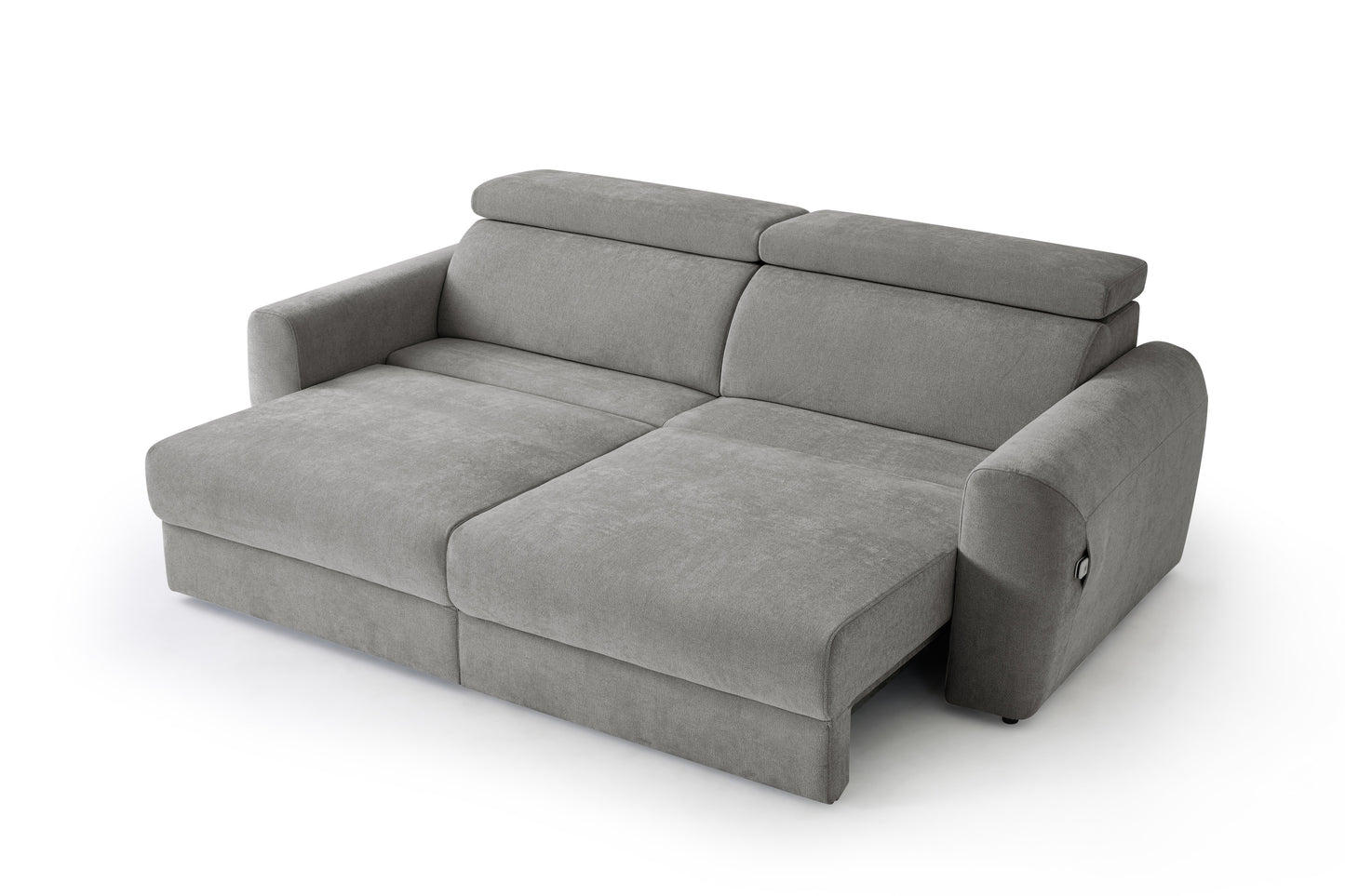 Dakota Electric Sofabed Grey Fabric 3 Seater Sofa