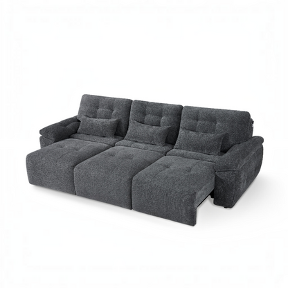 Dallas Electric Sofabed Grey Fabric 3 Seater Sofa