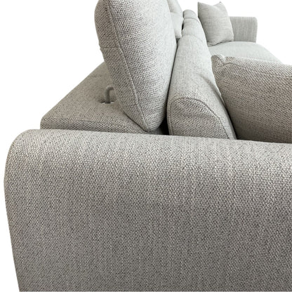Dexter Beige Fabric Universal Storage Corner Sofa