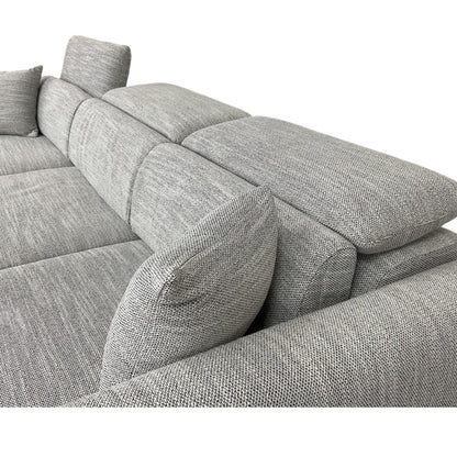 Dexter Grey Fabric Universal Storage Corner Sofa
