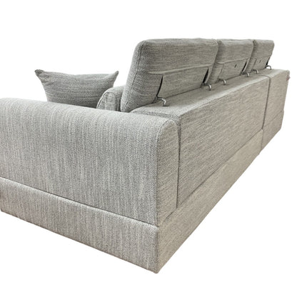 Dexter Grey Fabric Universal Storage Corner Sofa