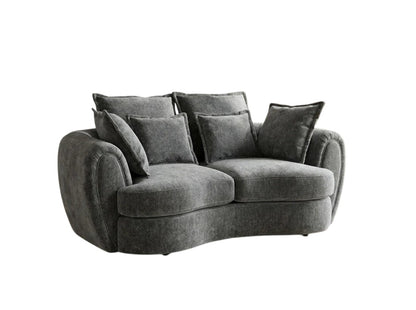 Dorchester Charcoal Grey Fabric 2 Seater Sofa