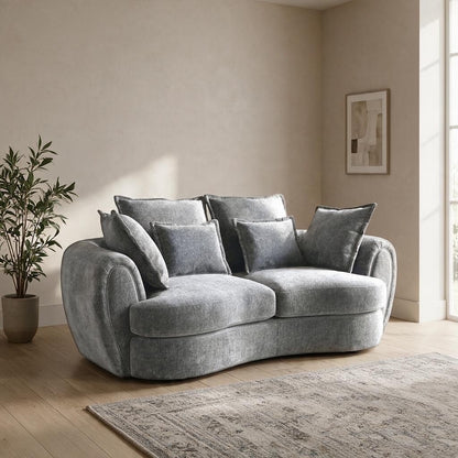 Dorchester Grey Fabric 3 Seater Sofa