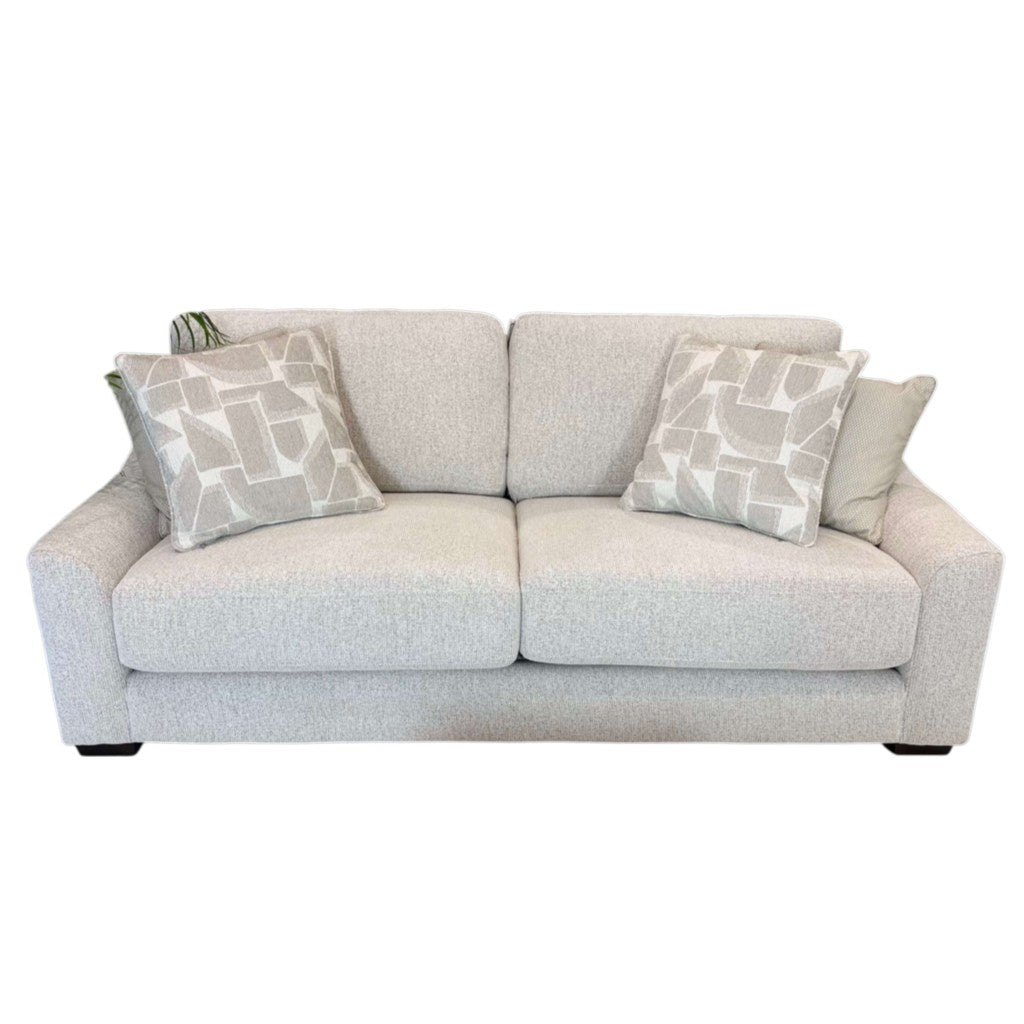Douglas Beige Fabric 3 Seater Sofa