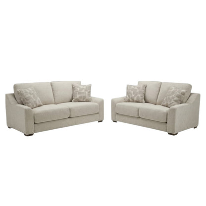 Douglas Beige Fabric 3+2 Sofa Suite