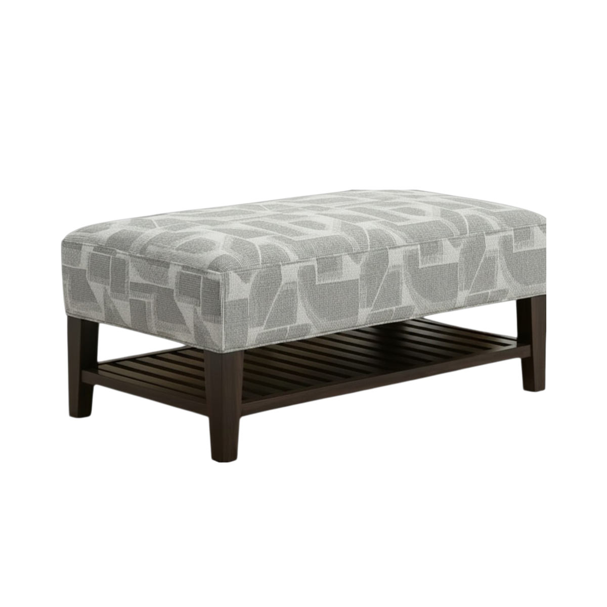 Douglas Beige Fabric Footstool